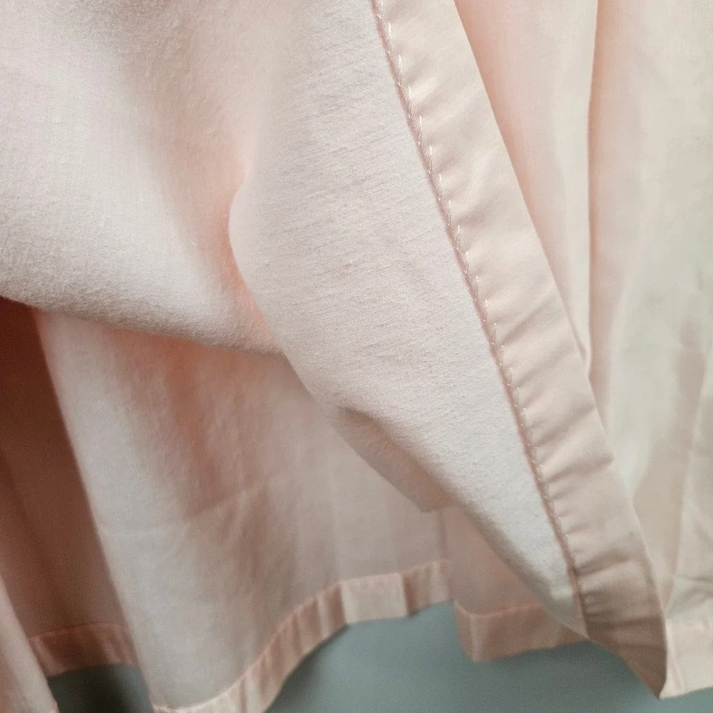 Lady Barbizon Lace Trim Embroidered Nightgown 1X Peach Sleep‎ Shirt